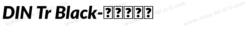 DIN Tr Black字体转换